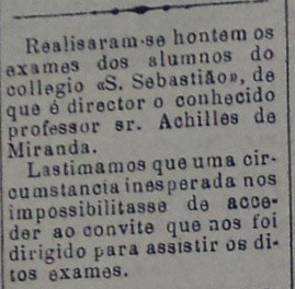 Colégio São Sebastião - 1910